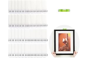 sankaragi 48 Pairs(96strips) Small Picture Hanging Strips Heavy Duty, Removable Hook and Loop Strips, Damage Free No Nails, Picture Hanger Adhesive Strips Perfect for Wall Art Hanging