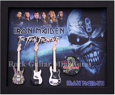 RGM9048 - Guitarra en Miniatura de Iron Maiden (Marco de Caja de Sombra): Amazon.es: Hogar