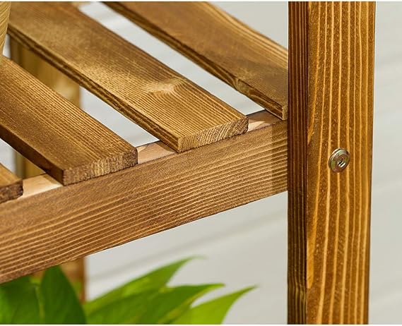 Puesto de flores .z, Madera sólida de Suelo Estante del pote Verde ...