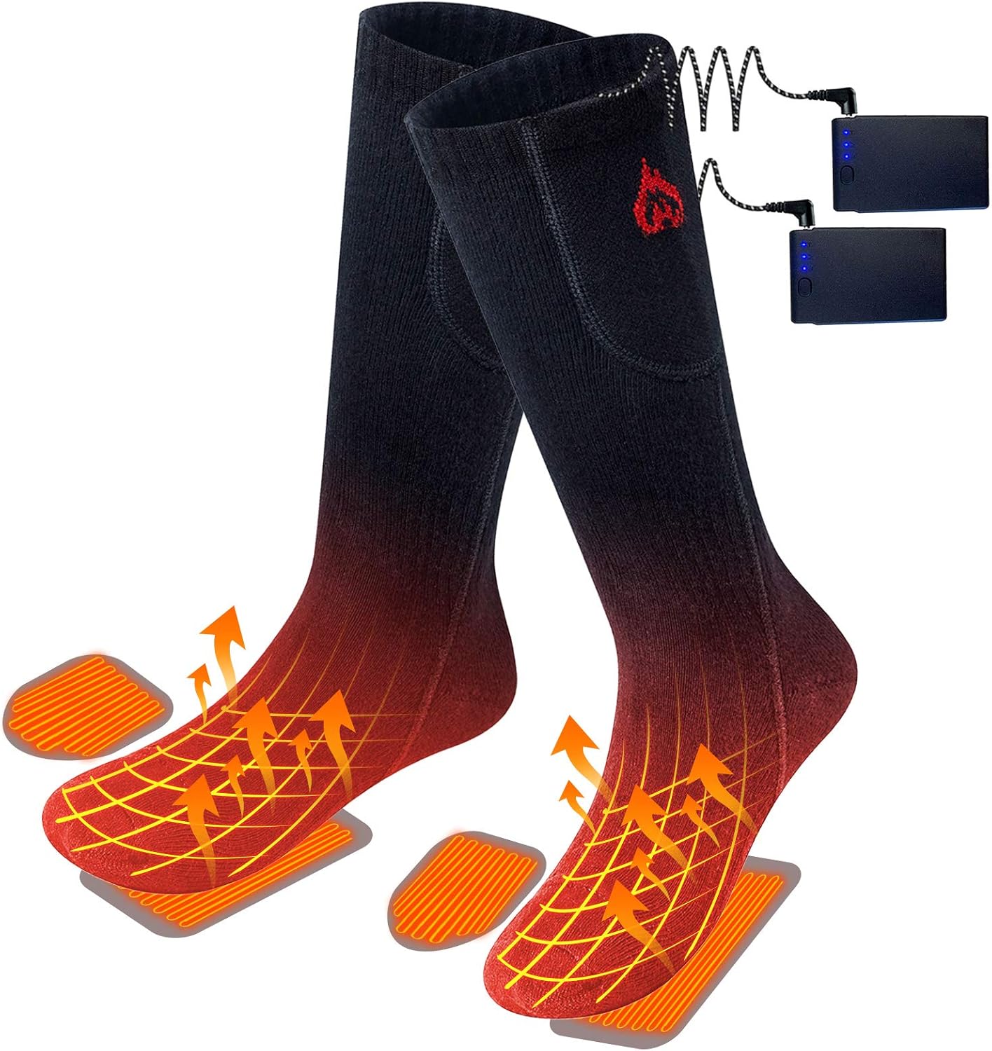 2020 Upgraded Electric Heated Socks,2 Pieces Heating