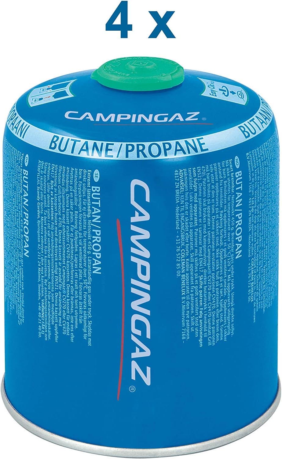 CAMPINGAZ GAS CARTRIDGE CV470, Blue, 4 x 450 g - Image 3