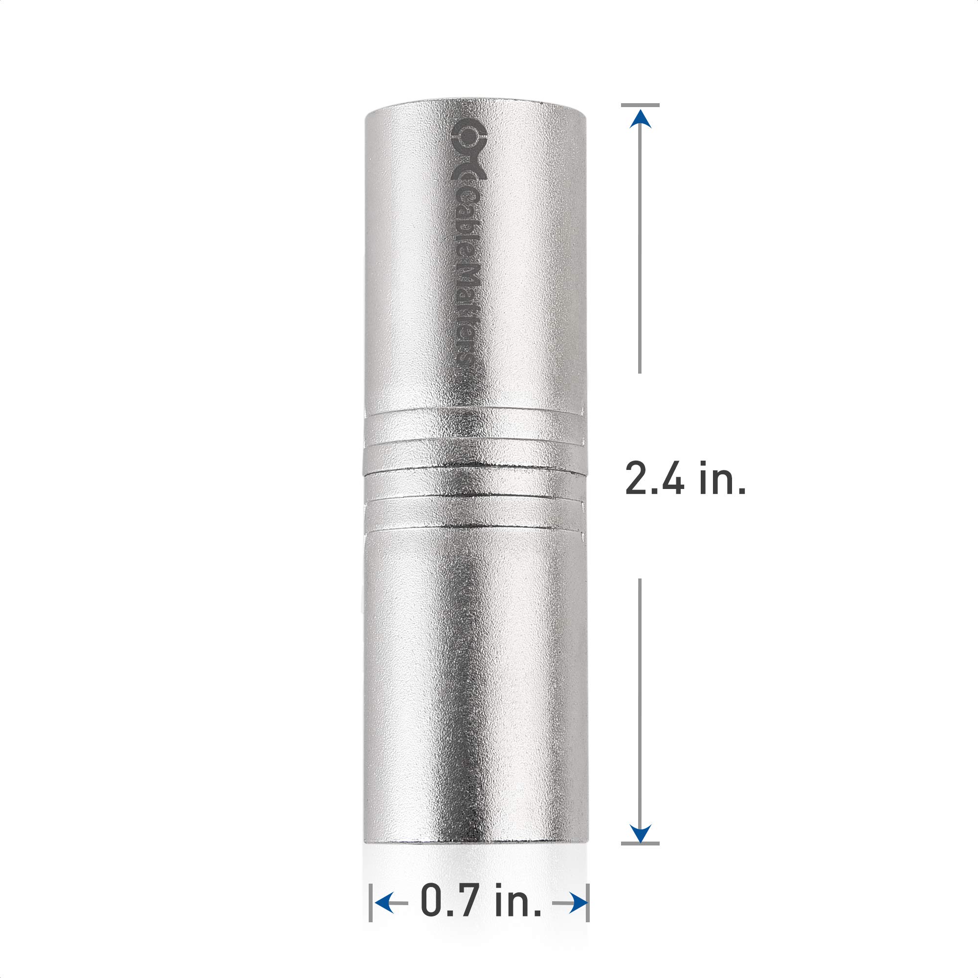 Cable Matters 2-Pack XLR Male to Male Adapter, XLR Coupler, XLR to XLR Gender Changer, XLR Adapter - Male to Male
