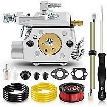 Baizexin Carburatore per Echo CS-370 CS-400 per W&albro WT-985 A021001921 Pezzi di Ricambio per Motosega Attrezzi da Giardino Carburatore per Motosega