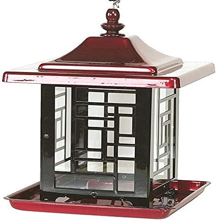 Amazon Com Homestead Mosaic Bird Feeder Jolly Pop Red And Black