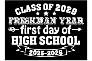 DENEO High School Back to School Supplies Decorations, 1st Day of High School Chalkboard Sign, Class of 2029 Freshman Year Photo Prop, Freshman Year, First Day of 9th Grade Back to School Decorations PZ