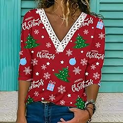 Cheifay Wowomens Tops 3/4 Sleeve Shirts for Women