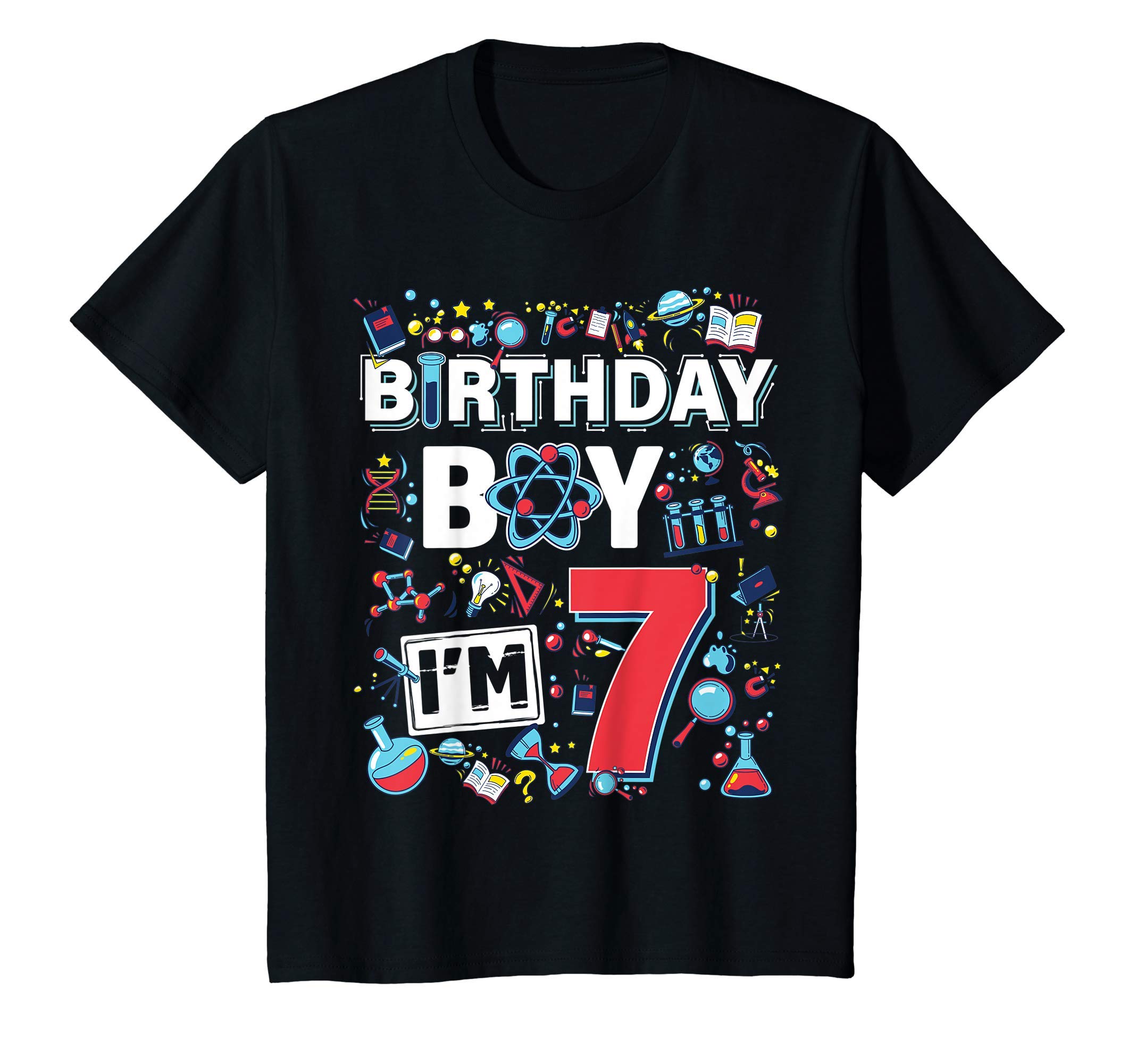 Photo 1 of Kids Scientist 7th Birthday Boy I'm 7 Years Science experiments T-Shirt