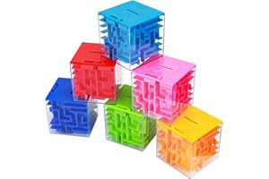 ThinkMax Money Maze Puzzle Box for Kids and Adults, Perfect Money Holder Maze Puzzle Gift Box (6 Pack)