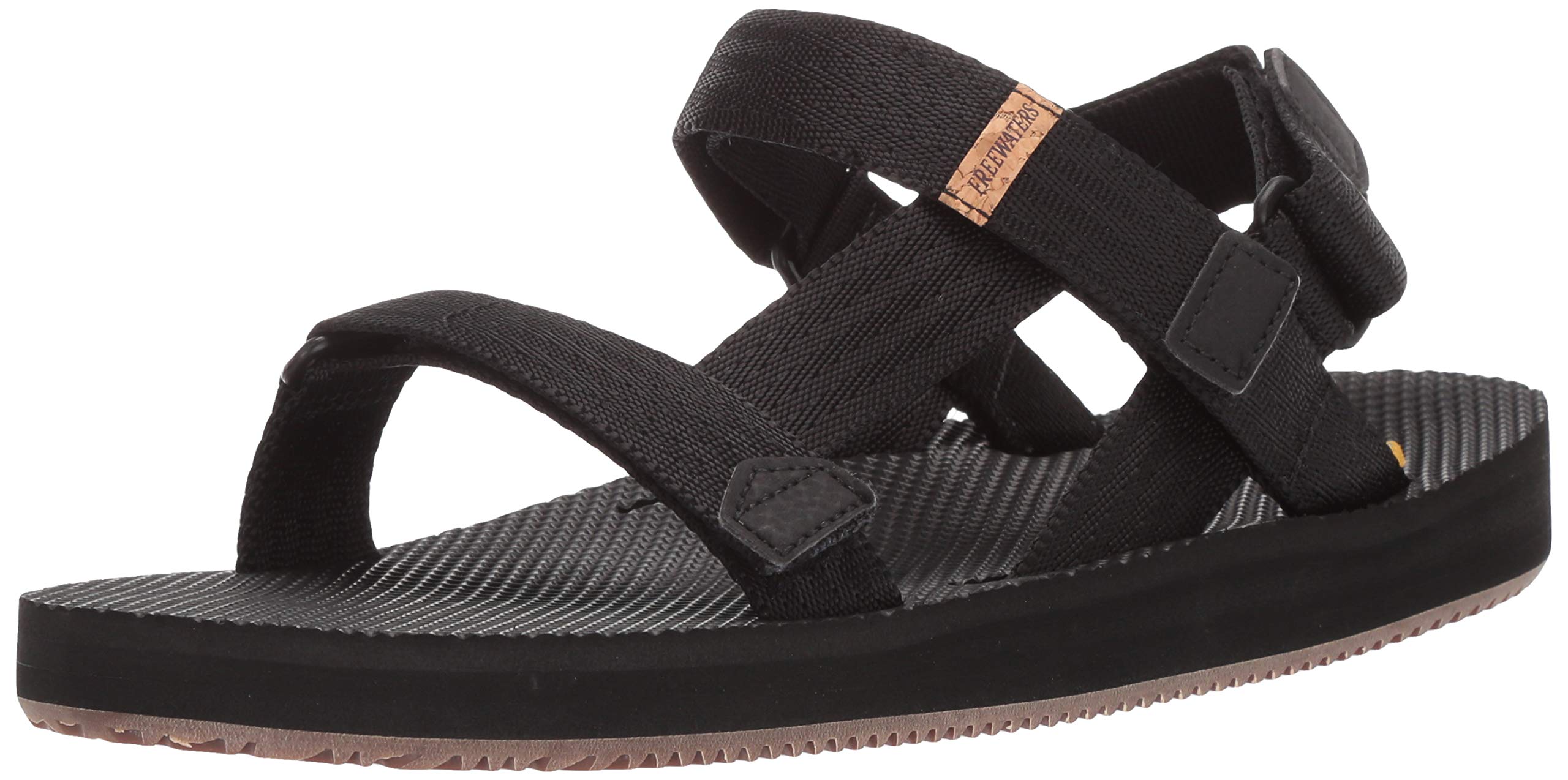 Freewaters Men's Supreem Sport Cage Sandal W/Universal Fit 4-pt Strap-in Closure W/Arch Support
