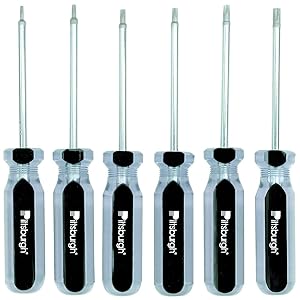 6. 6 Piece Star Bit Screwdriver Set with Magnetic Tips