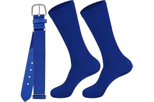 CS RUNSENISOCKS Teen Youth Baseball Socks Boys Teens Softball Socks and Belt Set for Baseball,Soccer.(1 Sock with 1 Belt).