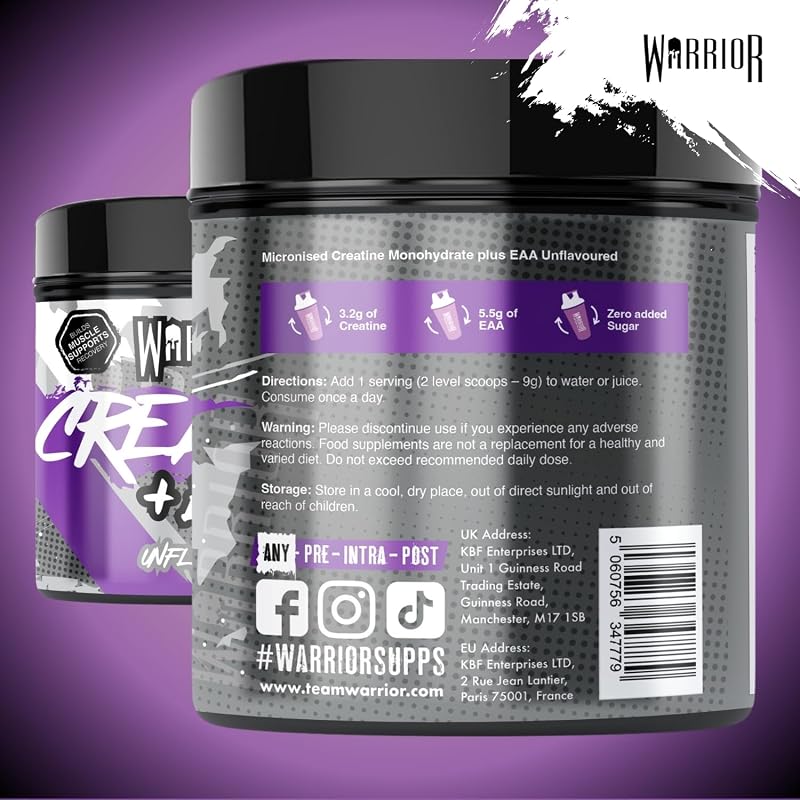 Kreatin Monohydrat + EAA Pulver 270 g (Geschmacksneutral) – 30 Portionen – muskelaturaufbau & Regeneration – Essentielle Aminosäuren & Creatin für Pre- & Post-Workout Hohe Qualität