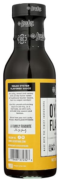 LUCKY FOODS ORGANIC OYSTER FLAVORED SAUCE, 15.2 OZ