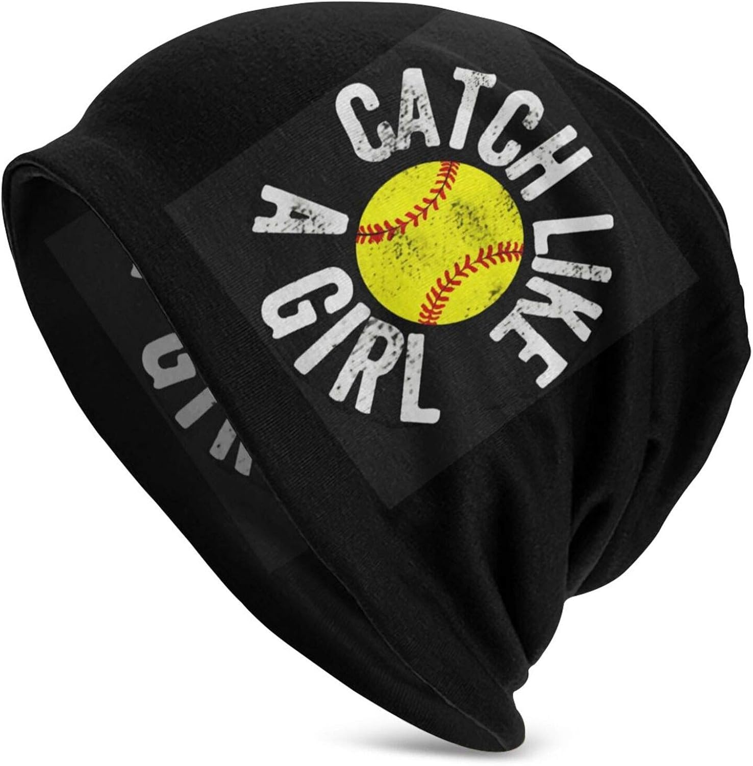 Catch Like A Girl Softball Catcher Winter Summer Warm Slouchy Cuff