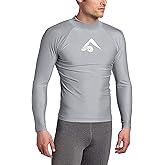 Kanu Surf Platinum Rashguard UPF 50+ Sun Protection Long Sleeve Swim Shirts for Men-Premium Rash Guard for Men