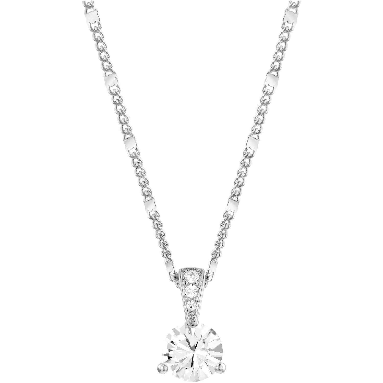 Swarovski Solitaire Pendant, White, Rhodium plating Amazon.co.uk