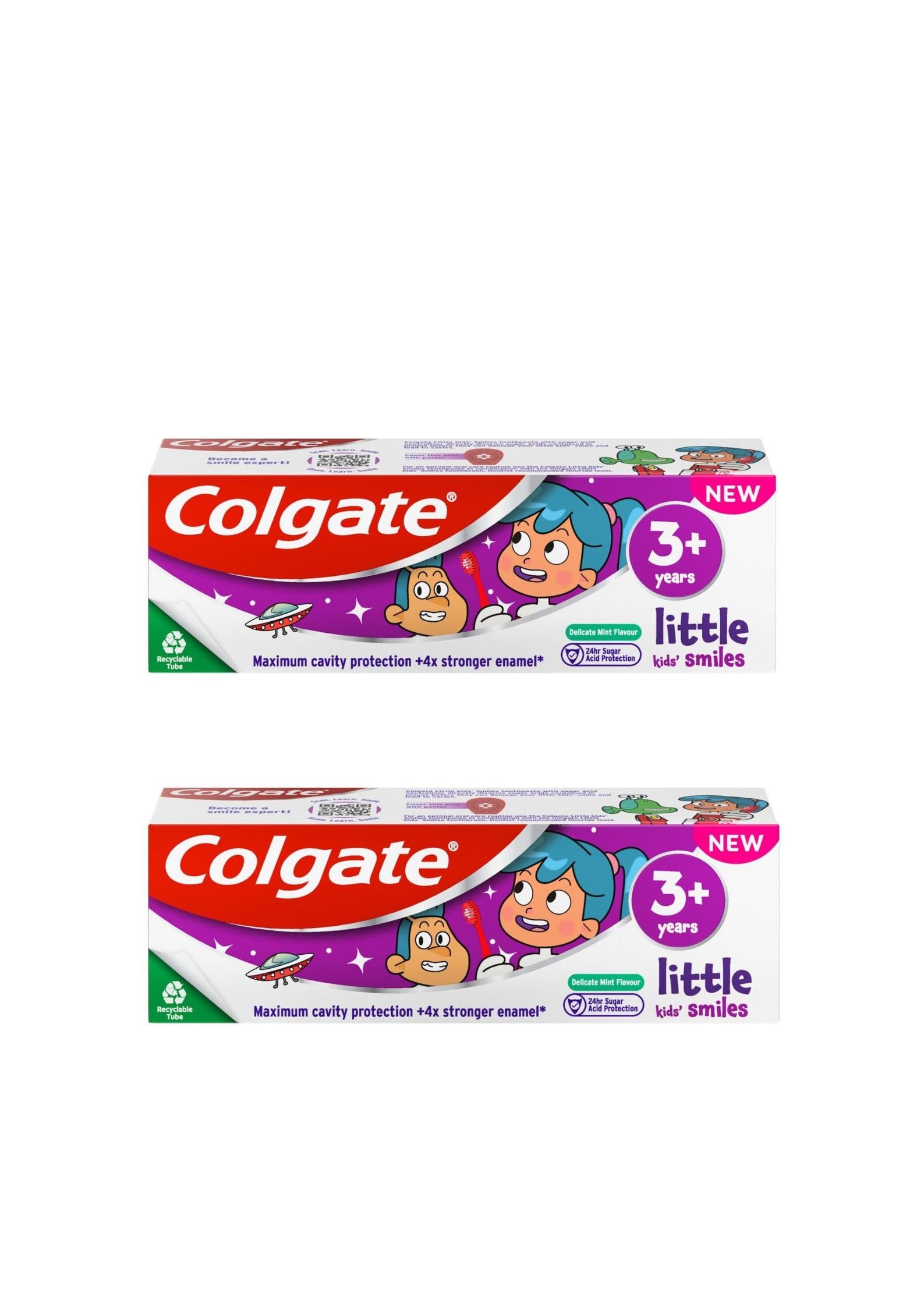 Colgate Maximum Cavity Protection plus Sugar Acid Neutraliser Mild Mint Junior 6+ Toothpaste 2 x 50 ml