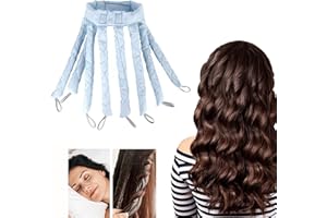 ZZFENGKR Heatless Curls Headband Adjustable Heatless Hair Curler, Removable Claw Design No Heat Curling Rod Headband Lazy Hair Curler for Long Hair, DIY Hair Rollers Styling Tool for Women Girls Curls Wave