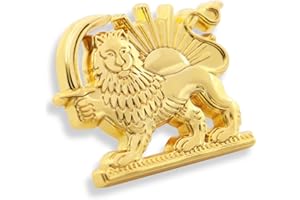6-Pack Persia Iran Flag Lapel pins Bulk Metal Old Persian Iranian Lion Sun and Crown pin Souvenir Series Gifts