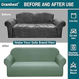 Granbest Premium Water-Repellent 4 Seater Sofa Slipcover Matcha Green view 5