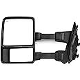 YITAMOTOR Towing Mirror Compatible with 2008-2016 Ford F250 F350 F450 F550 Super Duty, Left Driver Side Mirror Power Heated Telescoping Turn Signal Light Black