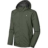 Little Donkey Andy Men's Waterproof Rain Jacket Outdoor Lightweight Rain Shell Coat for Hiking,Golf,Travel