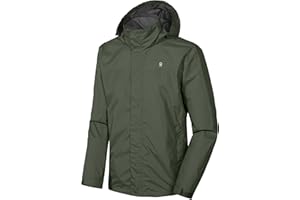 Little Donkey Andy Men's Waterproof Rain Jacket Outdoor Lightweight Rain Shell Coat for Hiking,Golf,Travel
