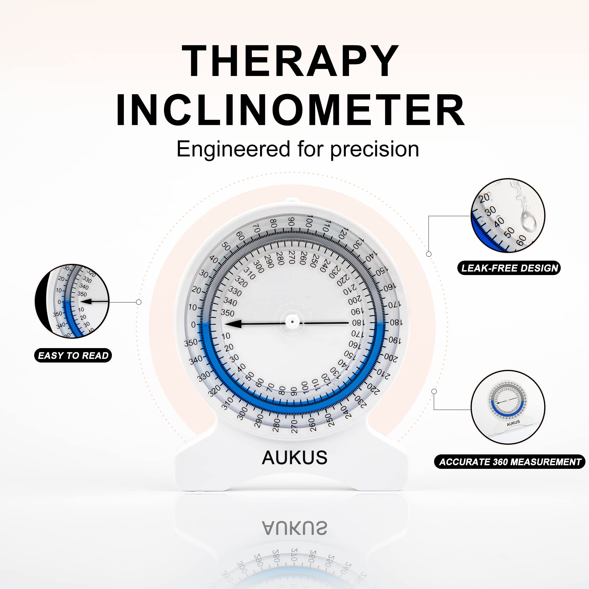 Mua Inclinometer for Physical Therapy | No-Leak PT Inclinometer for ...