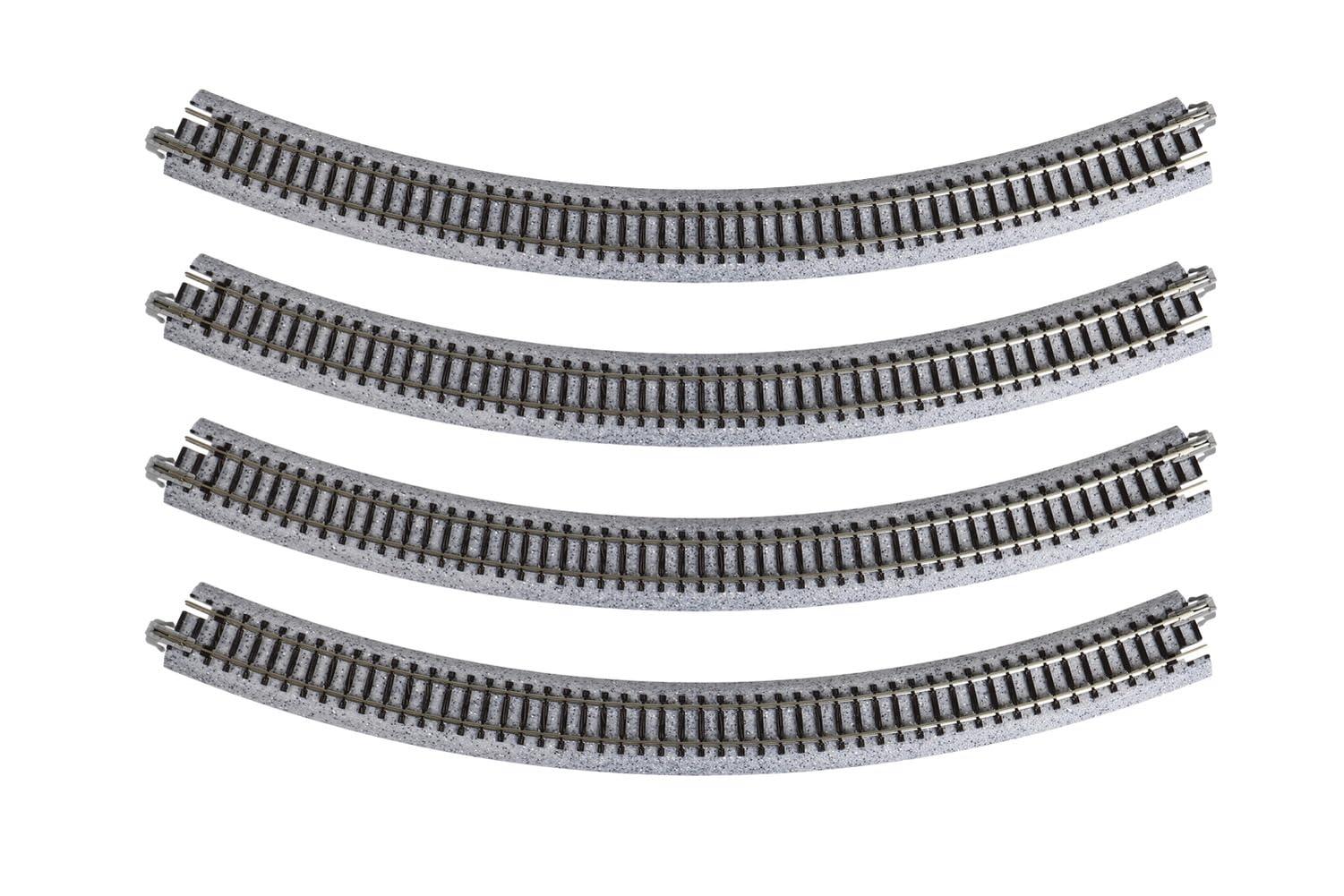 Gaugemaster Ground Level Radius 348mm Curved Track 45 Deg. (4)