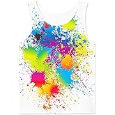 Hgvoetty Boys Tank Tops Graphic Sleeveless T-Shirts Kids Girls 3D Novelty Summer Tank Shirts Undershirts for Youth 4-16 Years