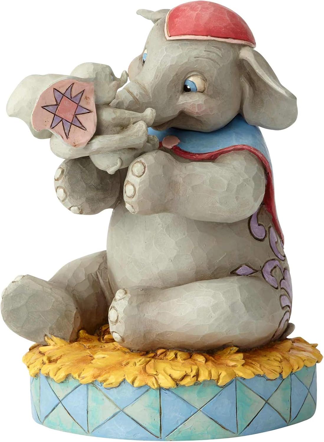 Enesco Disney Traditions by Jim Shore Mrs. Jumbo and Dumbo Mother's Unconditional Love Figurine, 7.36 Inch, Multicolor