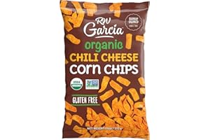 RW Garcia Organic Chili Cheese Corn Chips, Gluten Free, 7.5oz Bags, 4 Pack
