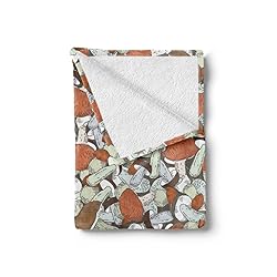 Ambesonne Earth Tones Throw Blanket, Neutral Autumn