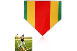 Baseball Home Plate, 17x17x0.12in Colored Silicone Baseball & Softball Training Home Plate for Indoor Outdoor Pitching and Hi