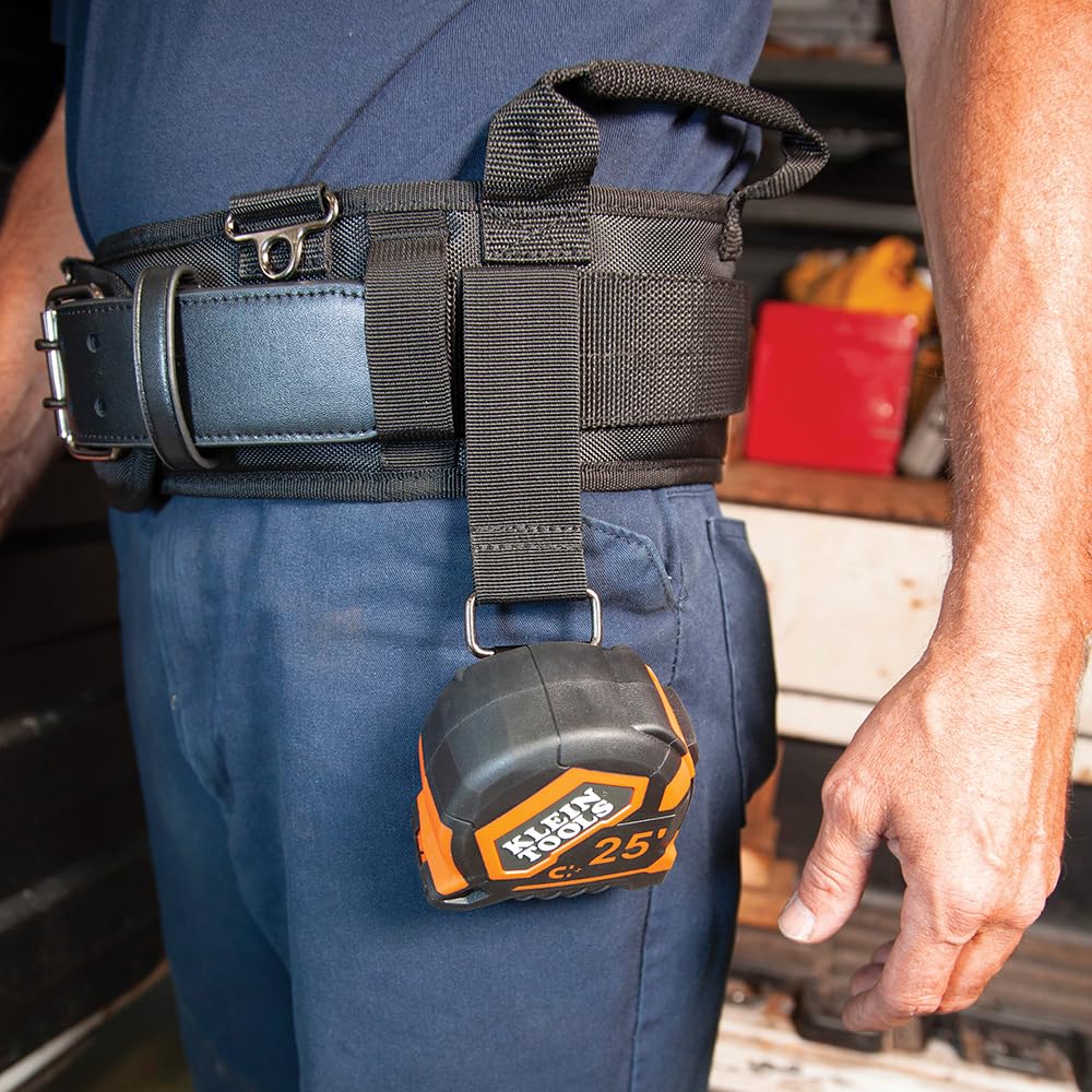 Klein Tools 55919 Tool Belt, Electrician Tool Belt for use with Modular Pouches from Klein Tools Click Lock Modular System, Size L
