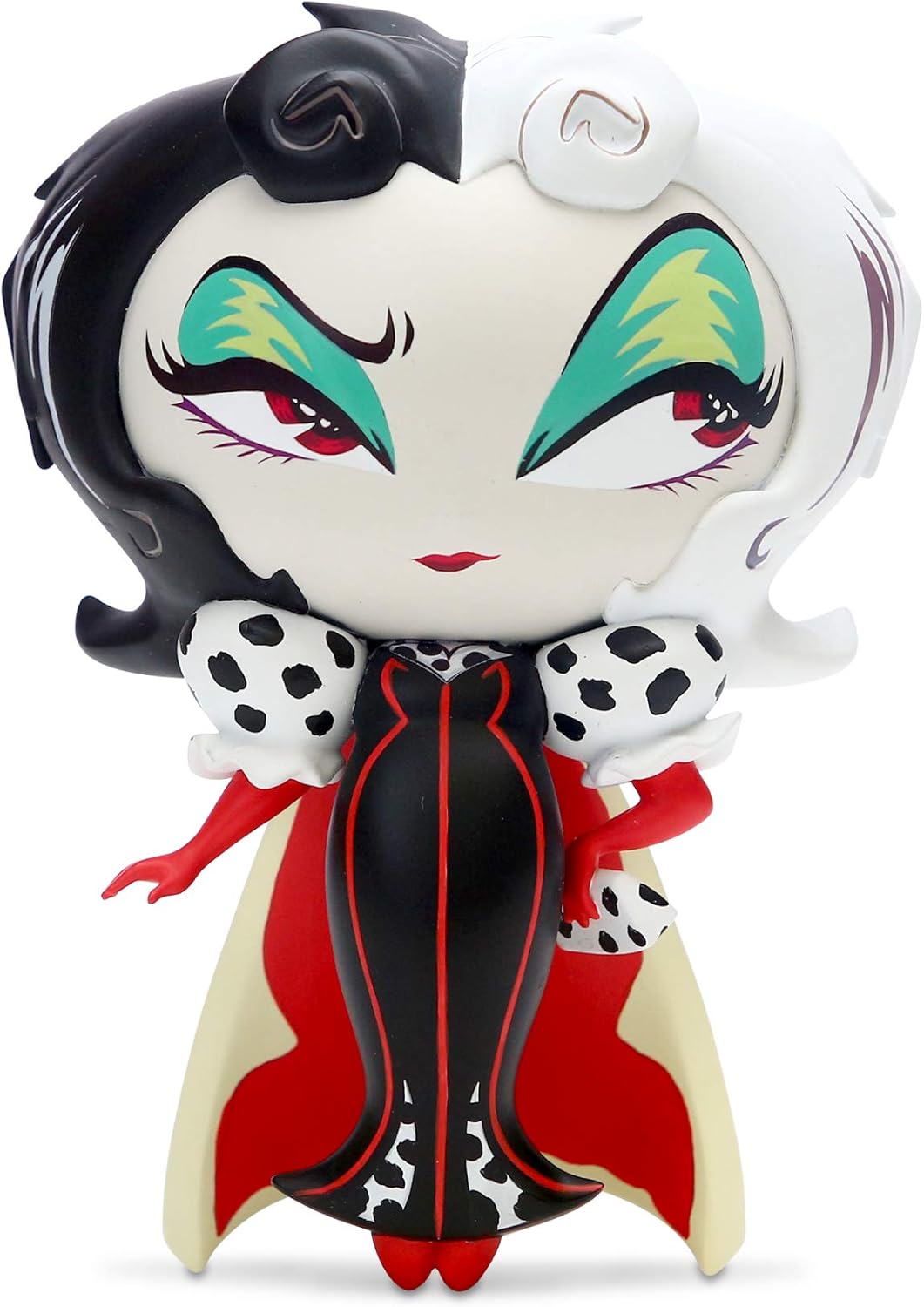 World of Miss Mindy Disney Villains 101 Dalmations Cruella de Vil Figurine,7 Inch, Multicolor
