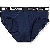 EVOLVE Men's Stretch Luxe 3 Pack No Show Briefs