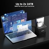 FIDECO Dual Bay USB 3.0 SATA HDD SSD Docking Station Offline Clone 32TB view 5