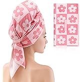 Hillsuren 40 x 24 Inches Large Microfiber Hair Towels Quick Dry Hair Towel Wrap for Women, Suitable for Home, Recreation, Beach, Yoga, Gym, Camping, Etc