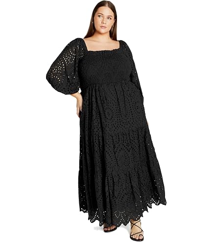 City Chic Women's Plus Size Maxi Dress-Bella Print, Pink Tropicana at Amazon Women's Clothing store