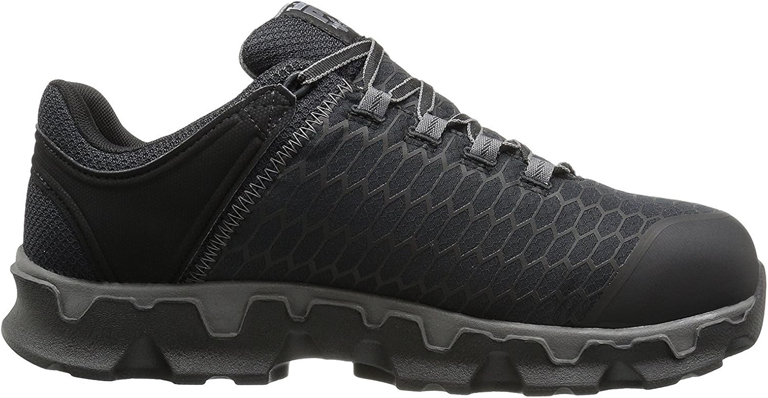 Timberland PRO Men's Powertrain Sport Alloy Safety Toe Electrical Hazard Athletic Work Shoe, Black Synthetic, 15: Shoes