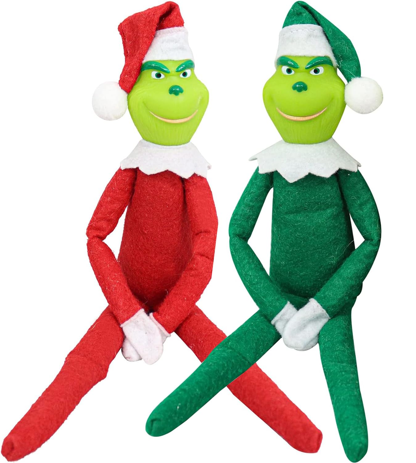 SINSEN Christmas Doll Stuffed Plush Toy 12" Stuffed Plush Toy Green Big Monster Doll Christmas Home Decor Gifts for Fans