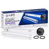 LSE Lighting 602805 UV Lamp &amp; 602732 Quartz Sleeve Kit, 43W | For compatible 602810-102 applications; 254nm UV-C; 2 O-rings included; sleeve bolt excluded; Designed in USA