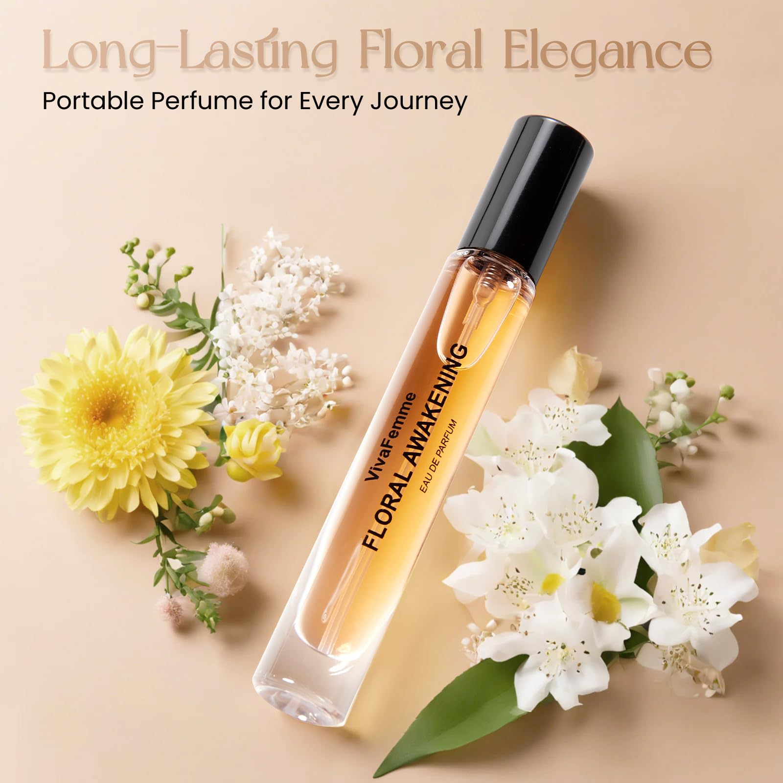 VivaFemme Floral Eau de Parfum Spray for Women Long Lasting Fragrance Travel Size Spray Perfect for Any Occasion Pheromones Perfumes Floral Perfumes for Women