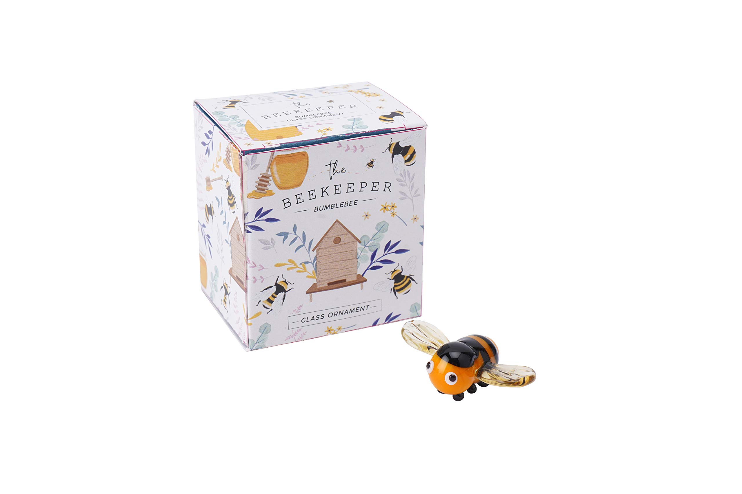 CGB Giftware | Glass Bumblebee in Gift Box | Glass | Ornament | Nature | Honeypot |The Beekeeper Range | GB04183