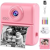 Kids Instant Print Camera,1080P Digital Camera for Kids with 32GB Card, for Grandkids,4 6 7 8 9 10 Year Old Girls Boys Birthday Gifts, Instant Print Toys for Girls 6-8 8-10