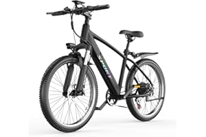ASKGO Electric Bike for Adults, 1500W Peak Mountain Ebike with 28 MPH, 65 Miles Range, 7 Speeds, 48V 10Ah Removable Battery Ebike, 26" Electric Bicycle for Commute