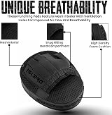 Islero Fitness Boxing Focus Pads Matte Black Training Mitts view 2