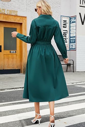 Long Sleeve Amazon Cotton Maxi Dress Ladyful Elegant Cotton Shirt