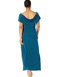 Alex Evenings Women's Size Long Cowl Neck A-Line